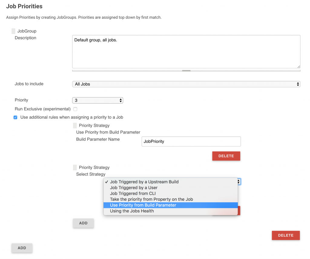 Jenkins build priority - how to specify Virtualizatio'n'automation