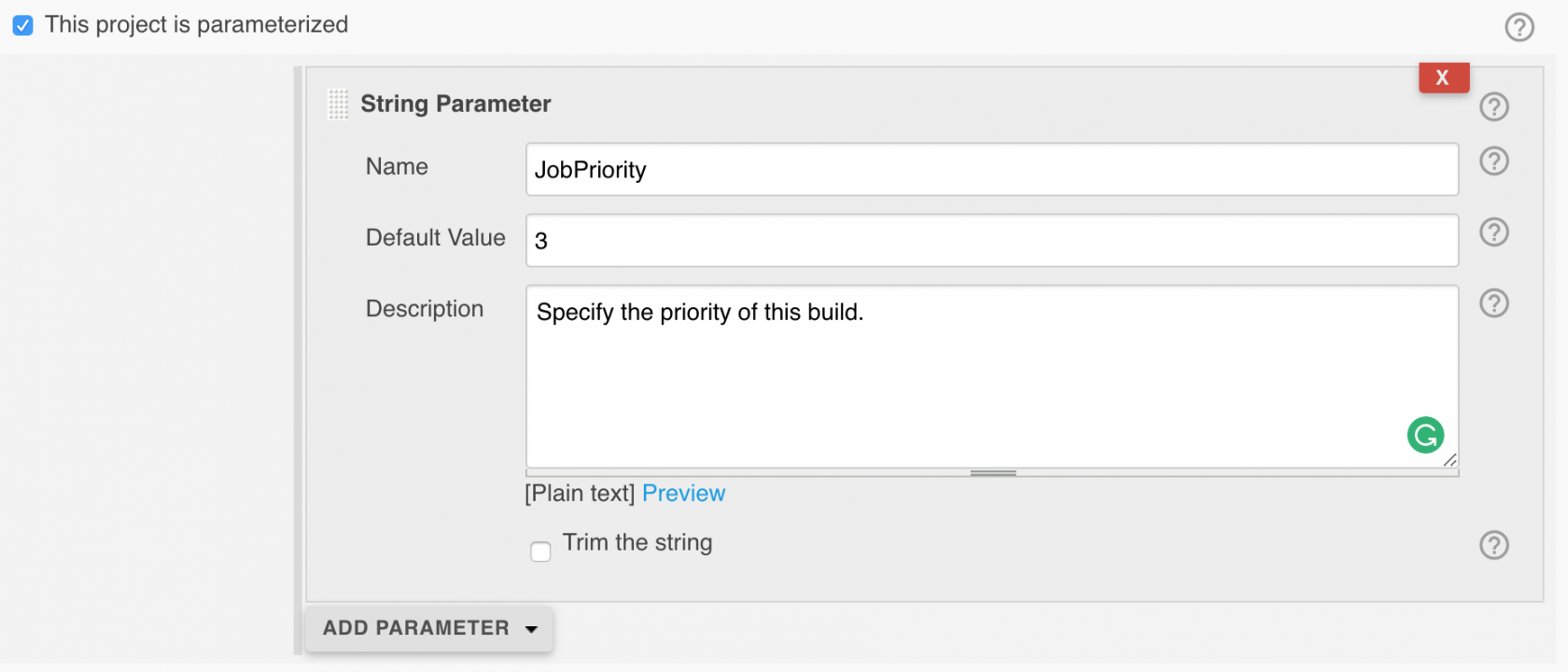 Jenkins build priority - how to specify Virtualizatio'n'automation